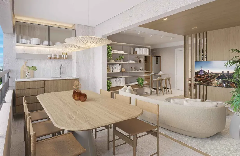 Terraço 2 dormitórios 70m² meio